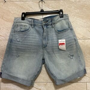 NWT Joe’s Size 32 Cut Off Denim Sloane Jean Shorts Distressed White